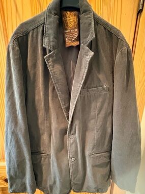 Jimmy’Z Surf Co Corduroy Blazer Jacket Retro California Surf Style XLGray/Taupe